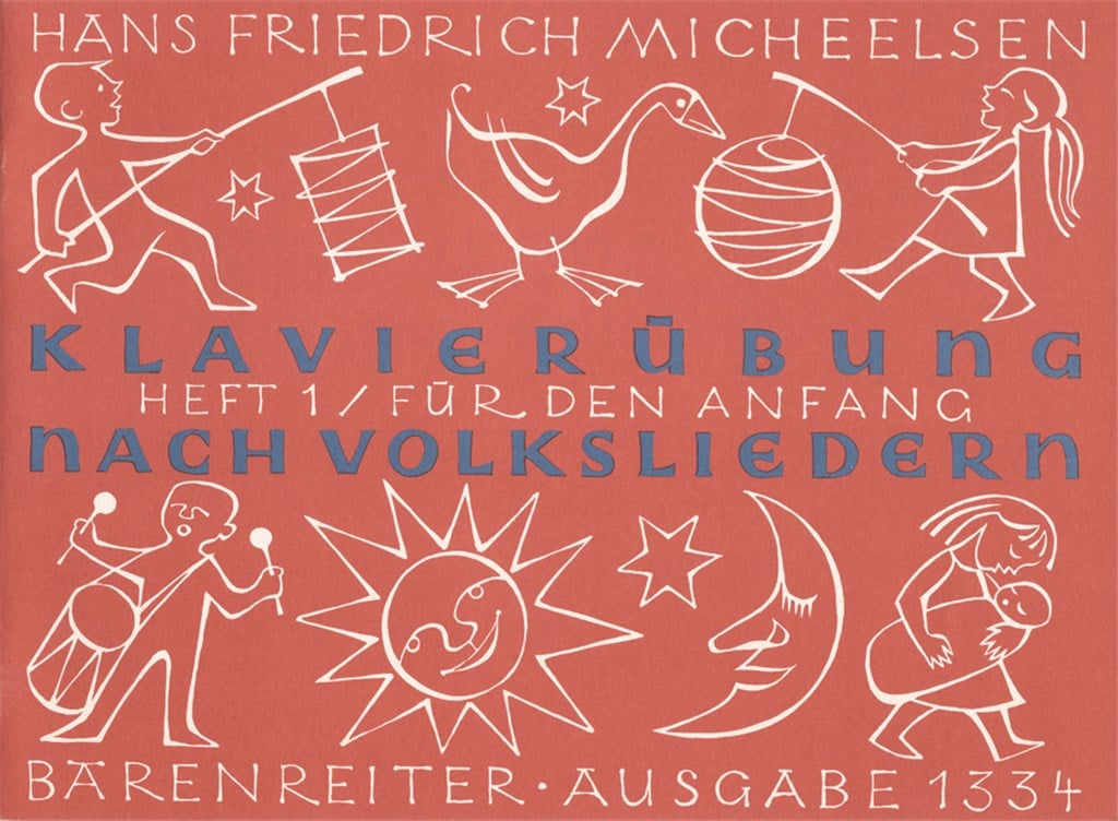Klavieruebung nach Volksliedern, Heft 1